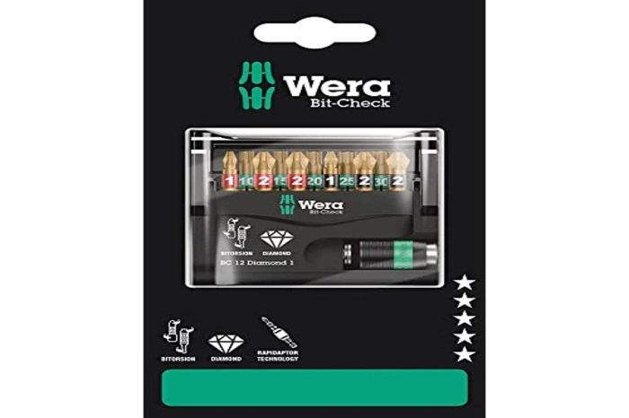 【新品・3営業日で発送】Wera Werkzeuge 136392 11本組 ビットセット(Bi-Torsion・ダイヤ付)
