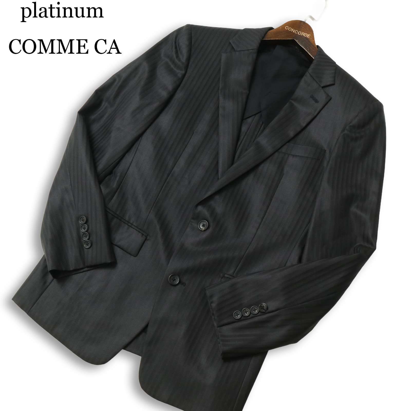 platinum COMME CA プラチナ コムサ 通年 CERRUTI生地☆ 背抜き 微光沢 