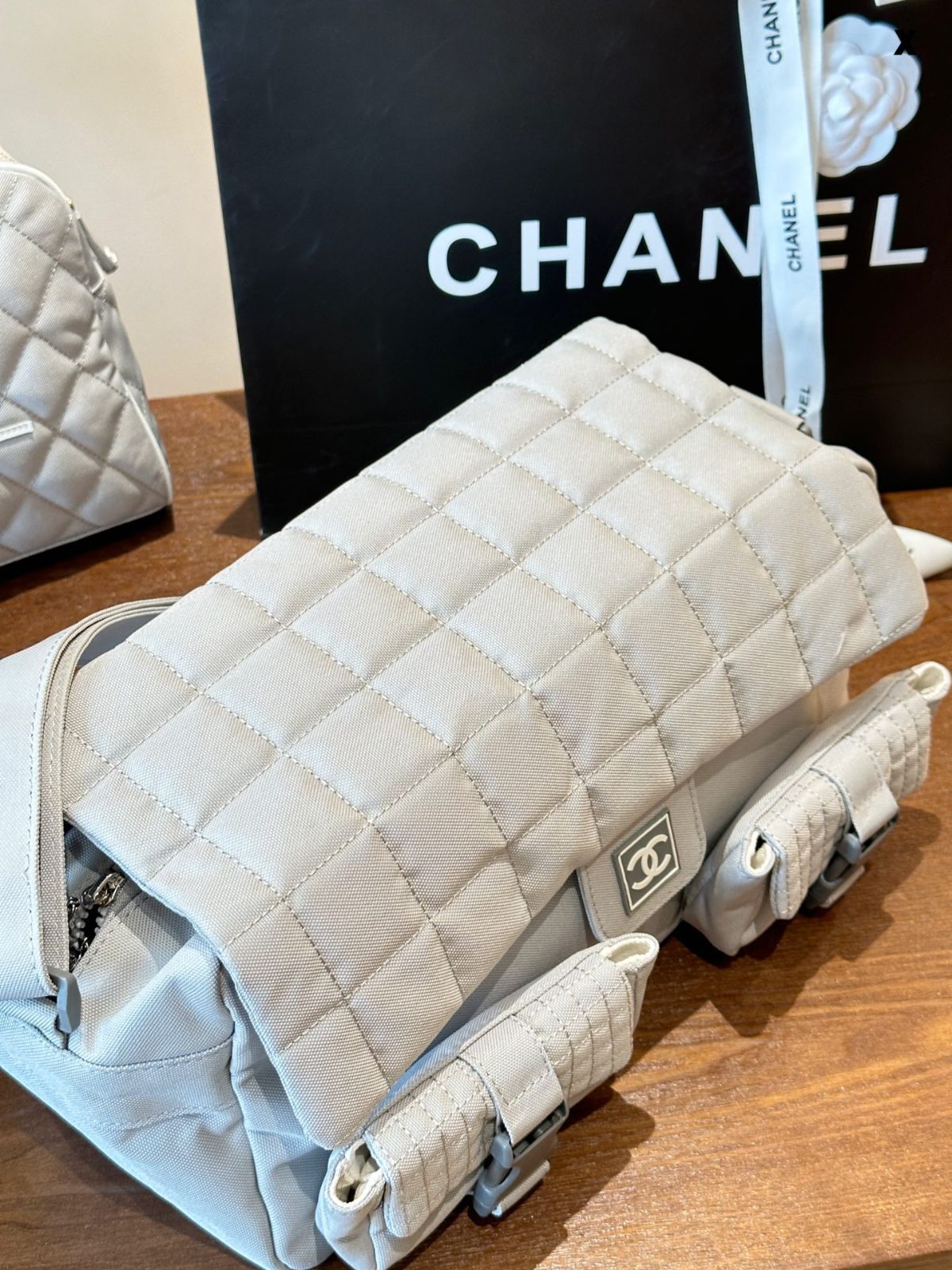 【今日特価】Chanel Vintage Gym Bag シャネル ヴィンテージ ジムバッグ-MM輸入1