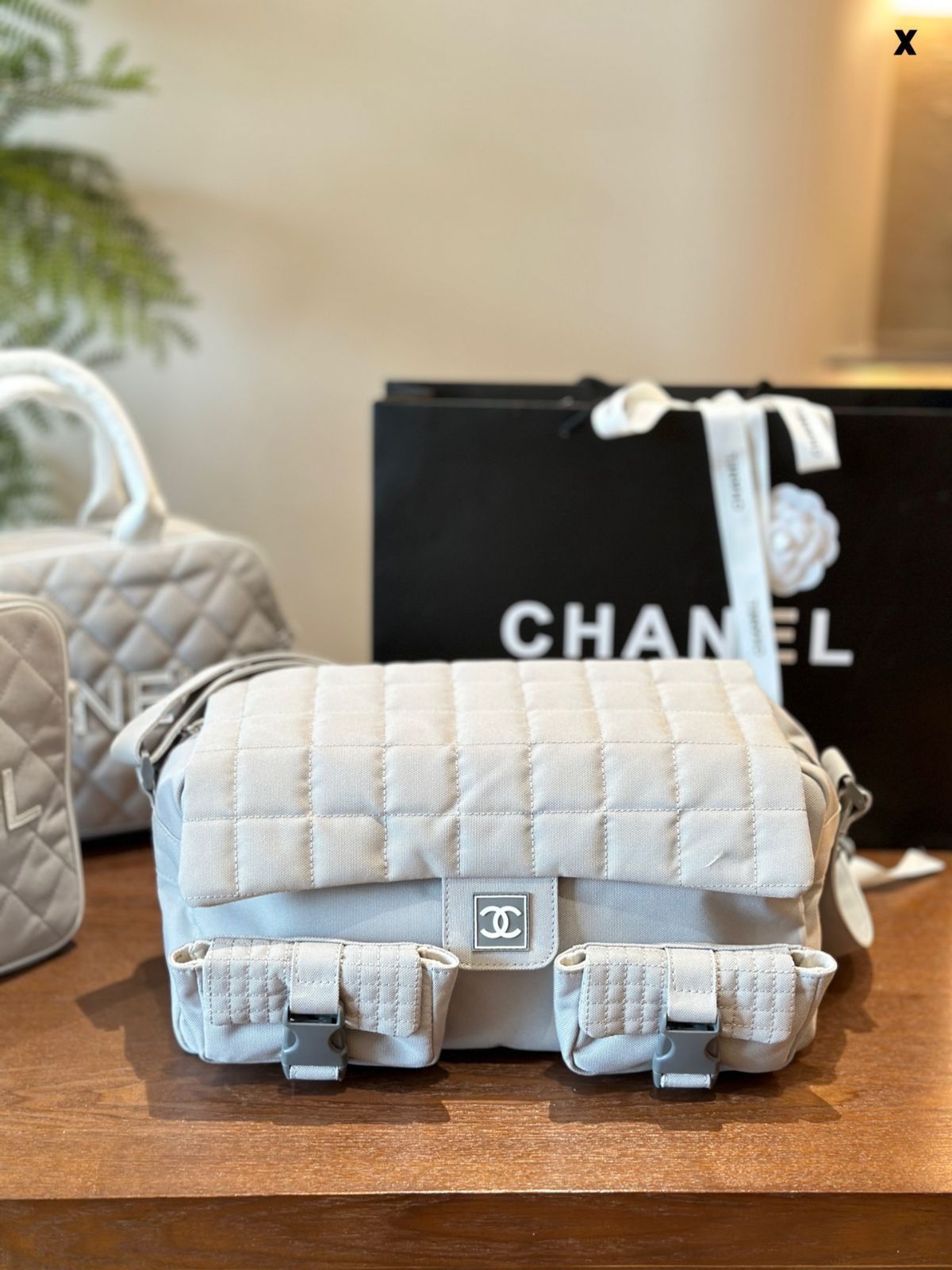 【今日特価】Chanel Vintage Gym Bag シャネル ヴィンテージ ジムバッグ-MM輸入1