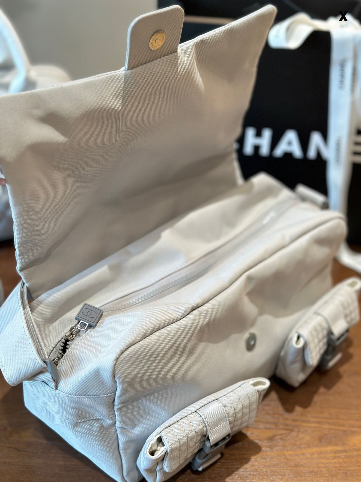 【今日特価】Chanel Vintage Gym Bag シャネル ヴィンテージ ジムバッグ-MM輸入1