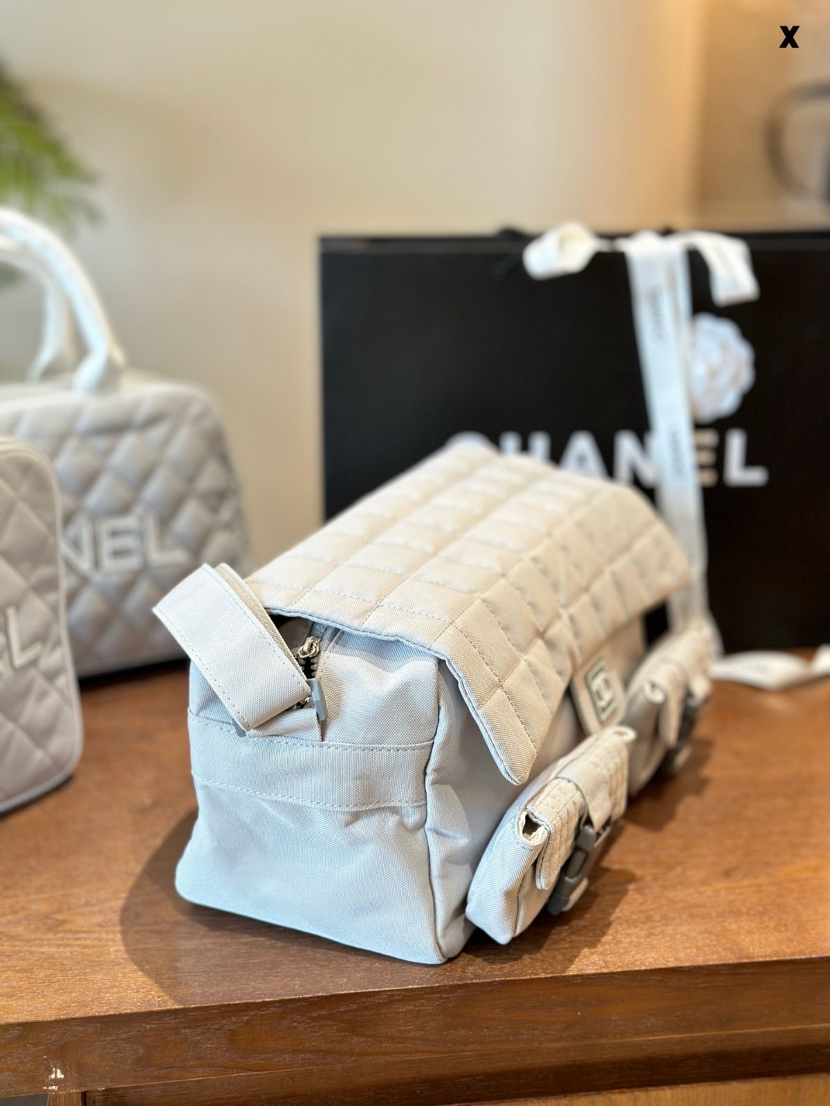 【今日特価】Chanel Vintage Gym Bag シャネル ヴィンテージ ジムバッグ-MM輸入1