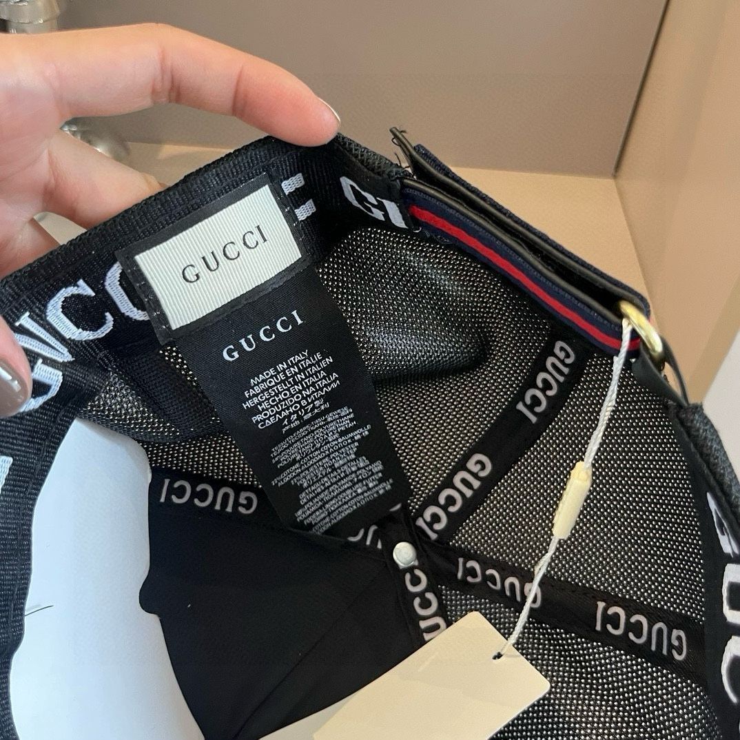 Gucci（グッチ）メッシュベースボールキャップ、男女兼用で外注の大量生産モデル -MM輸入1