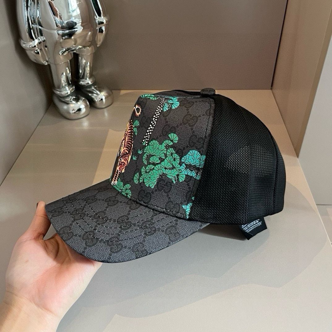 Gucci（グッチ）メッシュベースボールキャップ、男女兼用で外注の大量生産モデル -MM輸入1