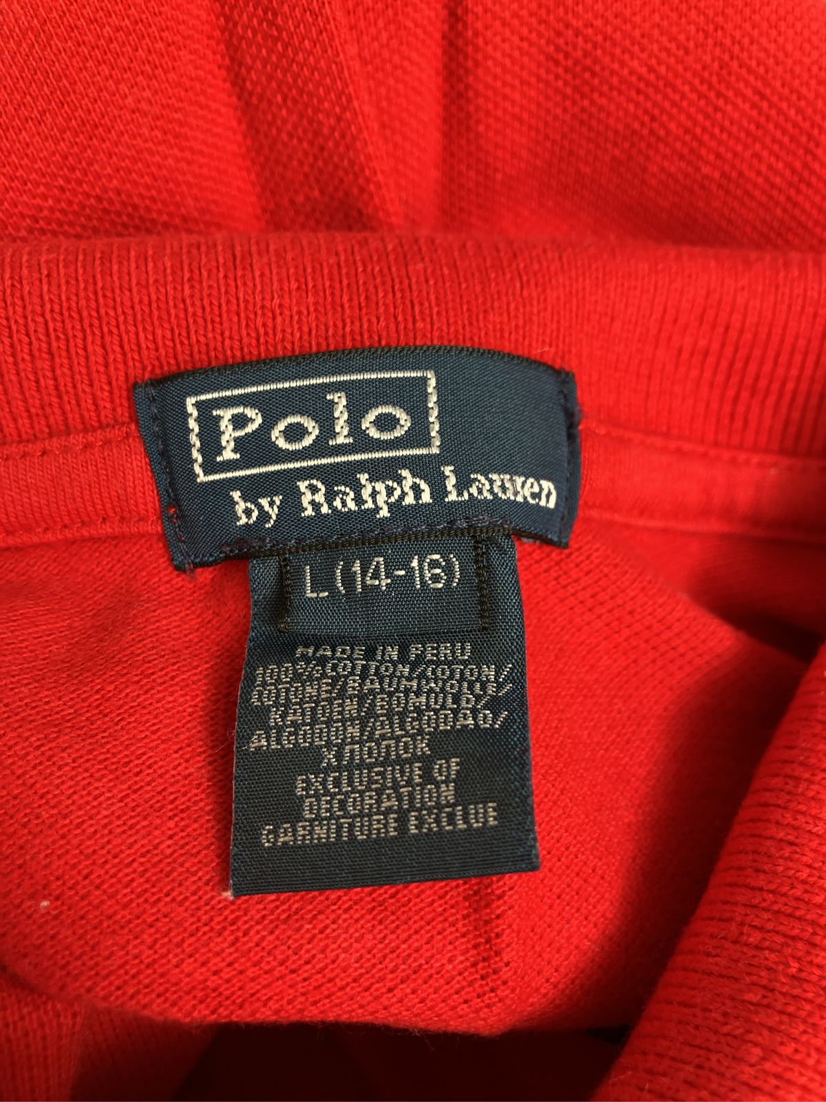Polo by Ralph Lauren ポロバイラルフローレン ポロシャツ L (14-16) レッド 無地 ワンポイント ブランドロゴ 刺繍 半袖 Polo by Ralph Lauren ポロバイラルフローレン ポロシャツ L (14-16) レッド 無地 ワンポイント ブランドロゴ 刺繍 半袖