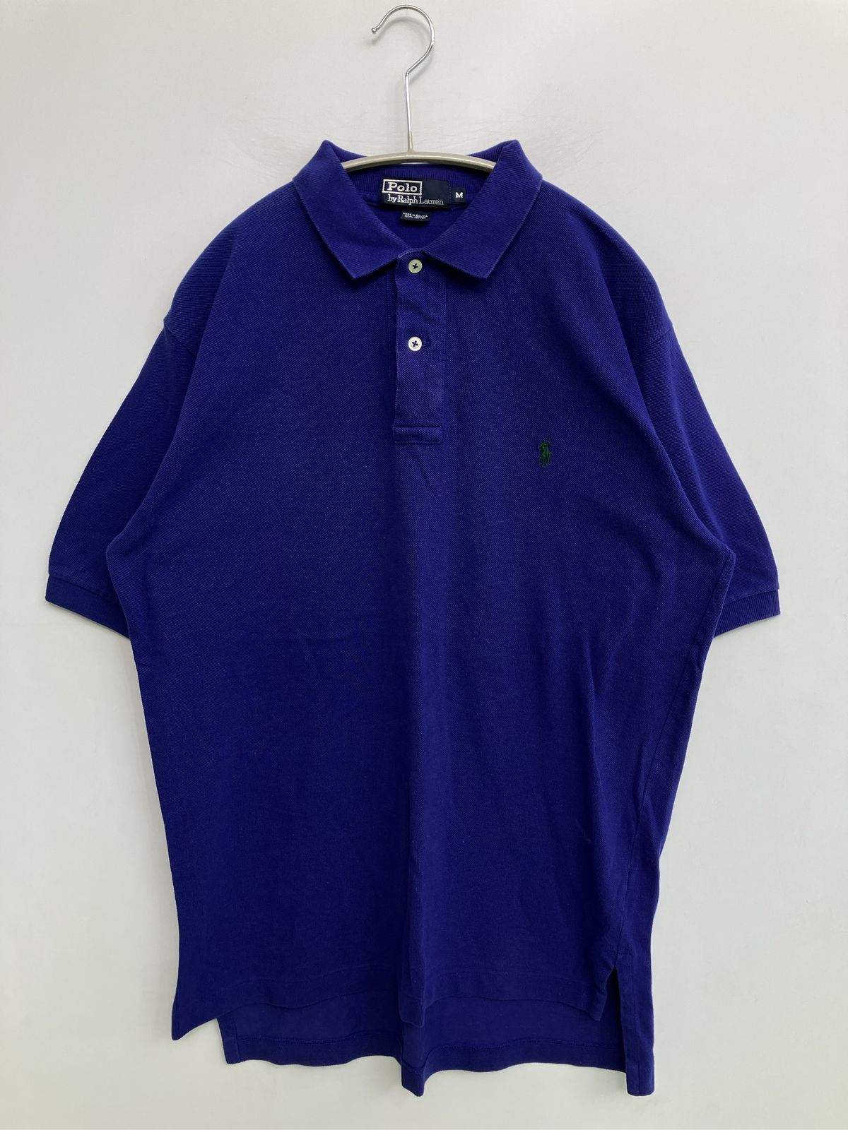 Polo by Ralph Lauren ポロバイラルフローレン ポロシャツ M パープル 無地 ワンポイント 半袖