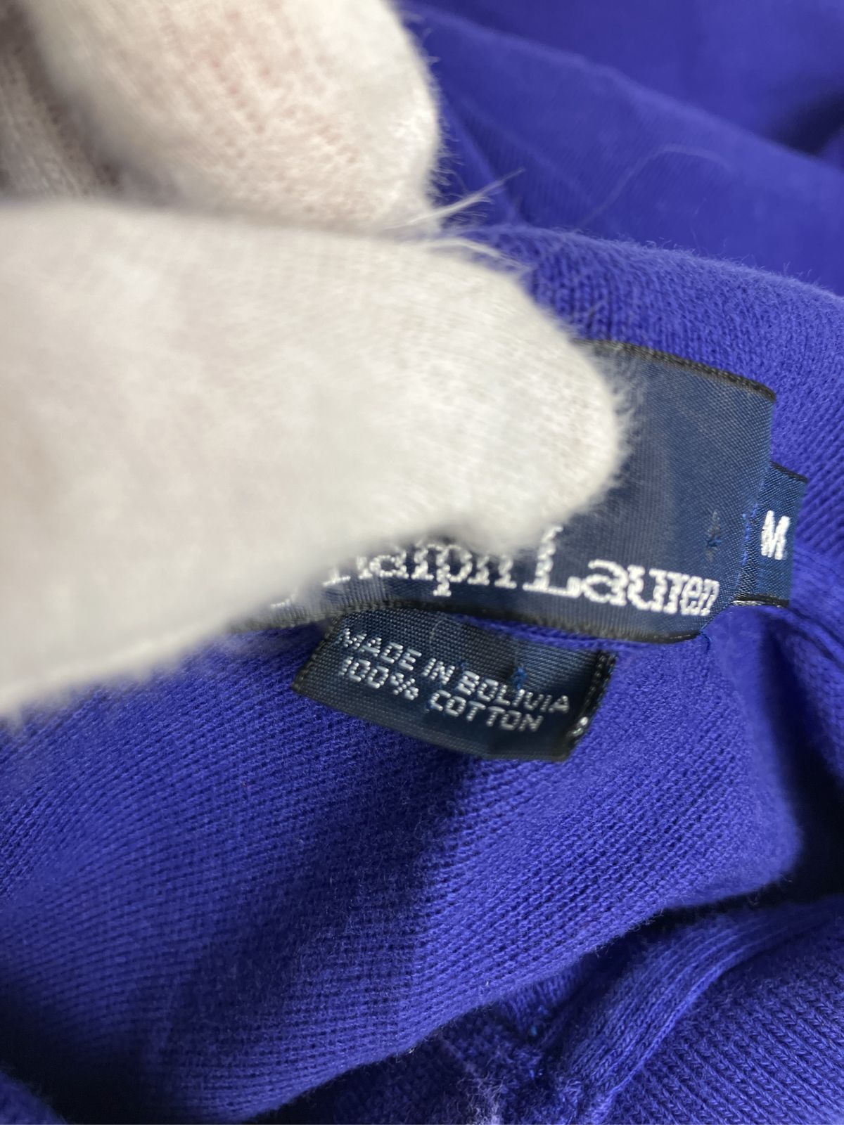 Polo by Ralph Lauren ポロバイラルフローレン ポロシャツ M パープル 無地 ワンポイント 半袖