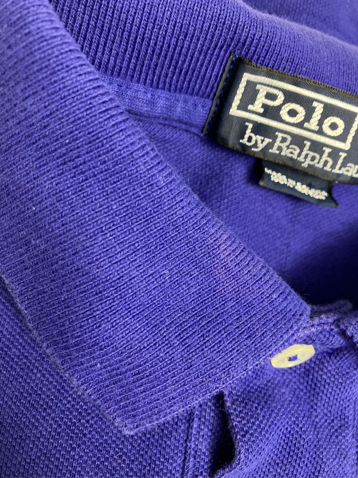 Polo by Ralph Lauren ポロバイラルフローレン ポロシャツ M パープル 無地 ワンポイント 半袖