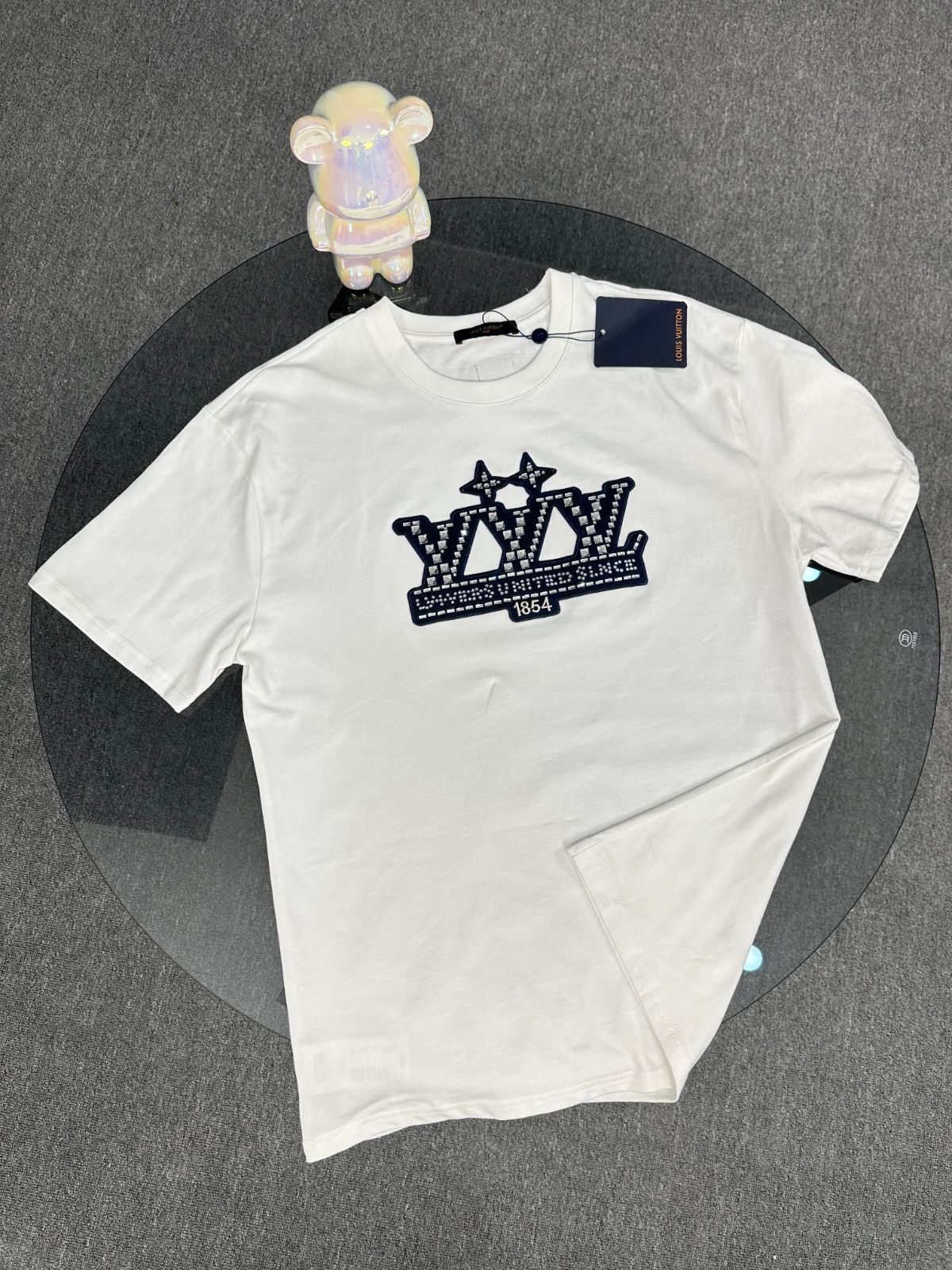 【今日特価】Louis Vuitton 25SS 1854 ダイヤモンドレター コットン T シャツ