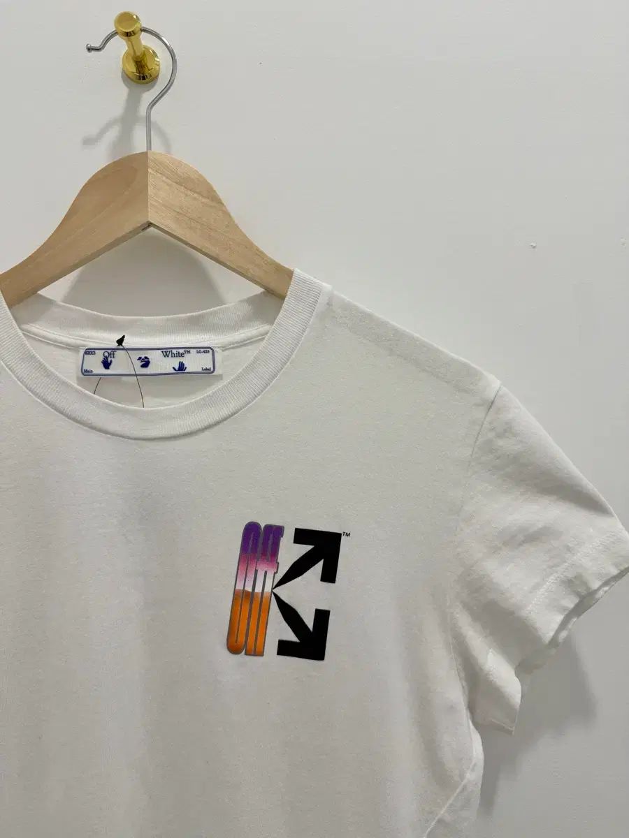オフホワイト グラデーション 半袖Tシャツ 白 オフホワイト グラデーション 半袖Tシャツ 白