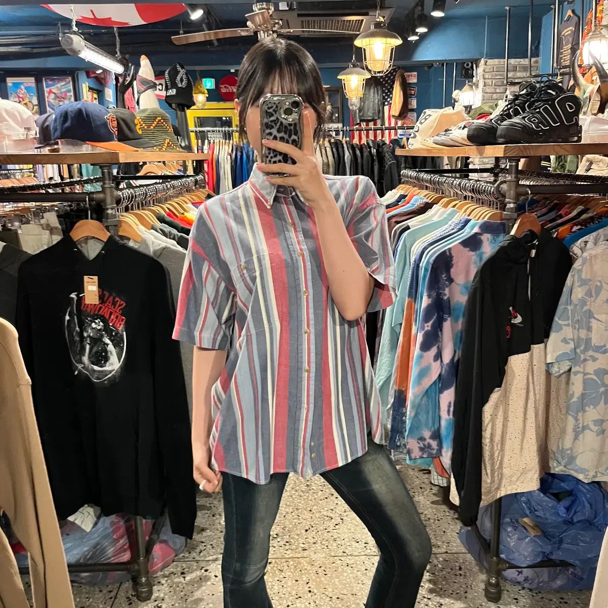 Haggar Casuals ヴィンテージ ストライプ シャツ