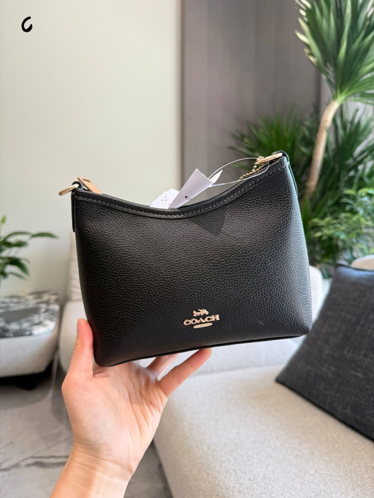 【今日特価】Coach Mini Hobo Bag - コーチ ミニ ホーボーバッグ（ミルクティーカラー）-MM輸入