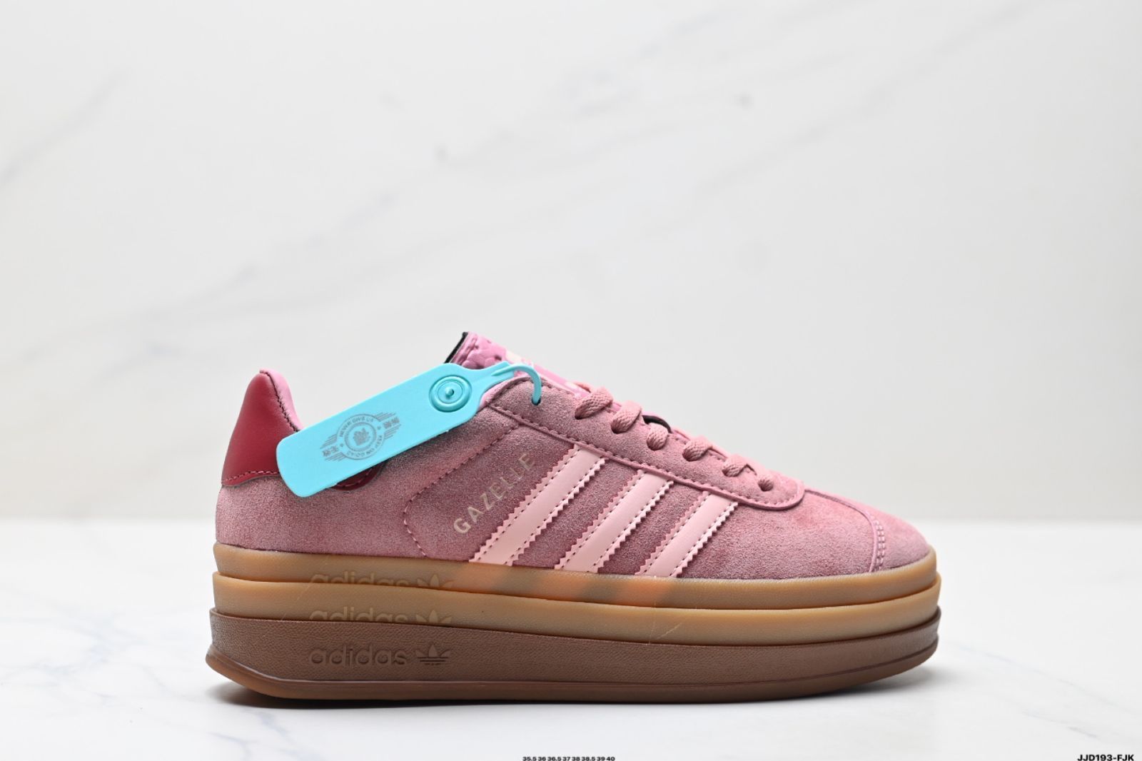 アディダス Adidas Gazelle Bold W ロートップ レトロ マルチマッチ カジュアルスポーツスケートシューズ