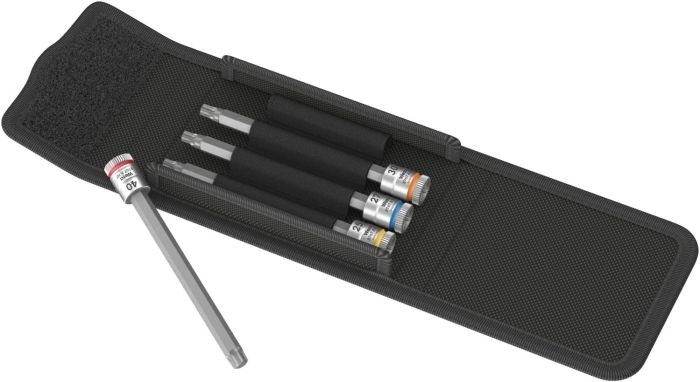 【新品・3営業日で発送】Wera Werkzeuge 003375 1／4DR(Torx)ロングビットソケット(ホールド／4個