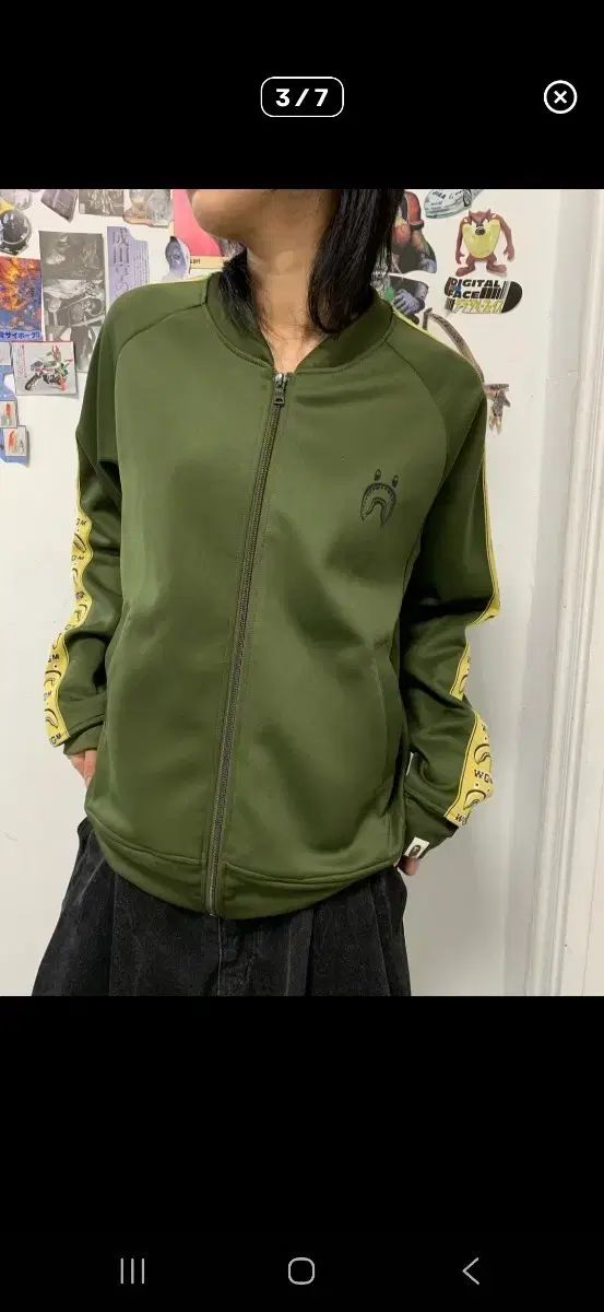 オールド アベイシングエイプ カーキ シャークジャージ M
