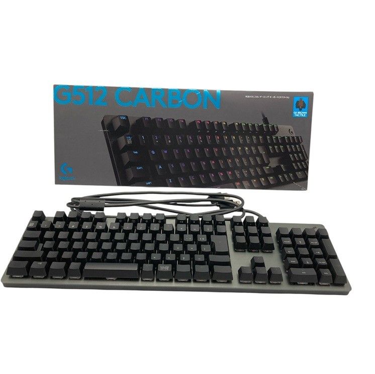 Logicool ロジクール G512 CARBON 有線 RGBメカニカルゲーミングキーボード(タクタイル) 中古 ４
