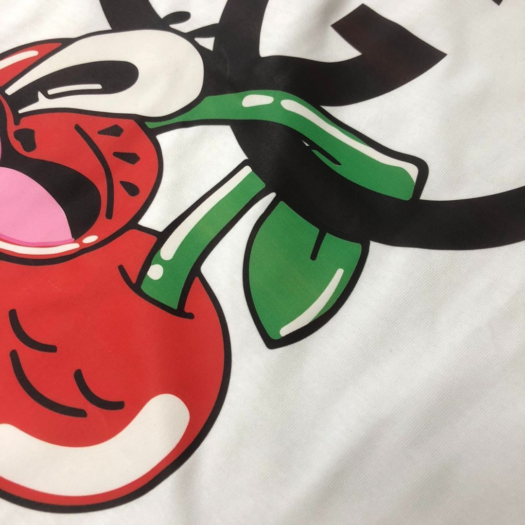 【本日限定特価】GUCCI 夏季新款 カップル用 綿100% クルーネックTシャツ ブラック/ホワイト [本日特価|新品未使用品]