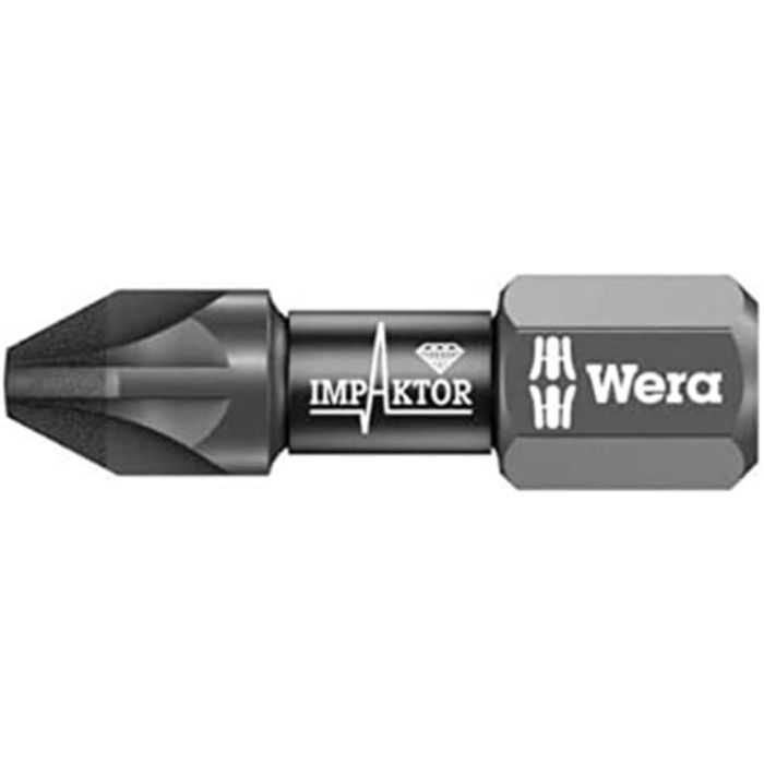 【新品・3営業日で発送】Wera Werkzeuge 057621 PZ2x25ドライバービット(ダイヤコート・インパクト