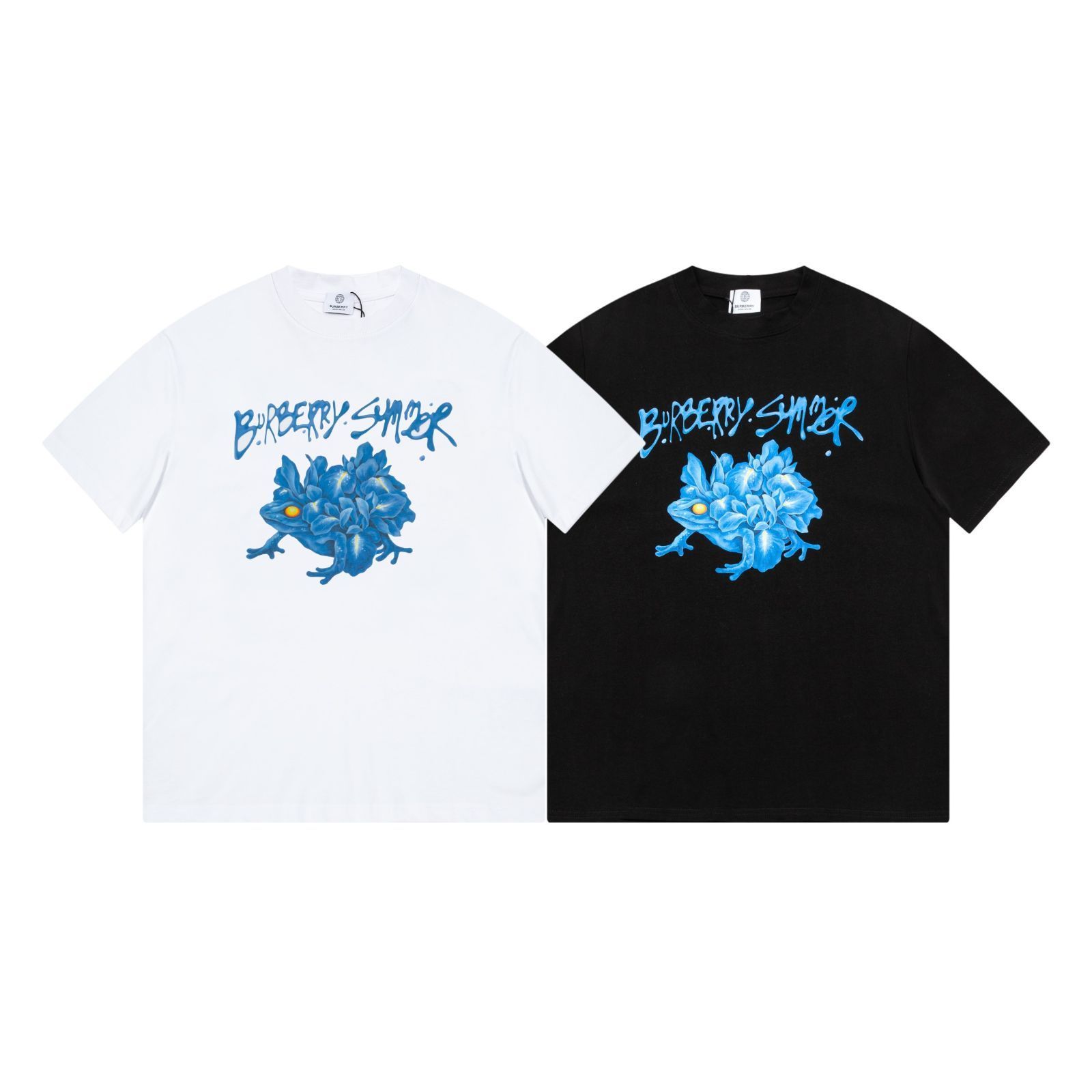 【本日限定特価】Burberry フロッグロゴ クルーネックTシャツ - 2色展開・サイズ選択可能 [本日特価|新品未使用品]