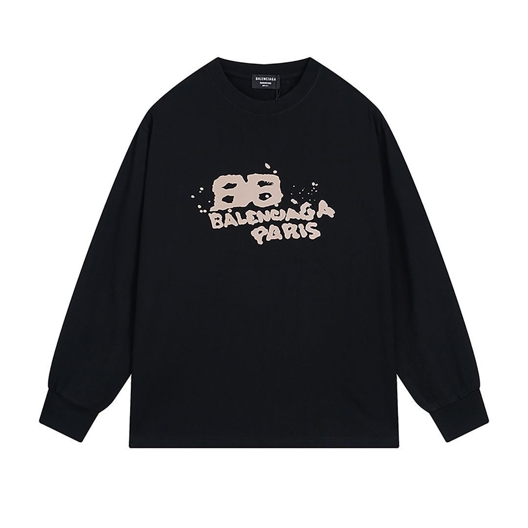 【本日限定特価】Balenciaga グラフィティプリント ロングスリーブTシャツ [本日特価|新品未使用品]