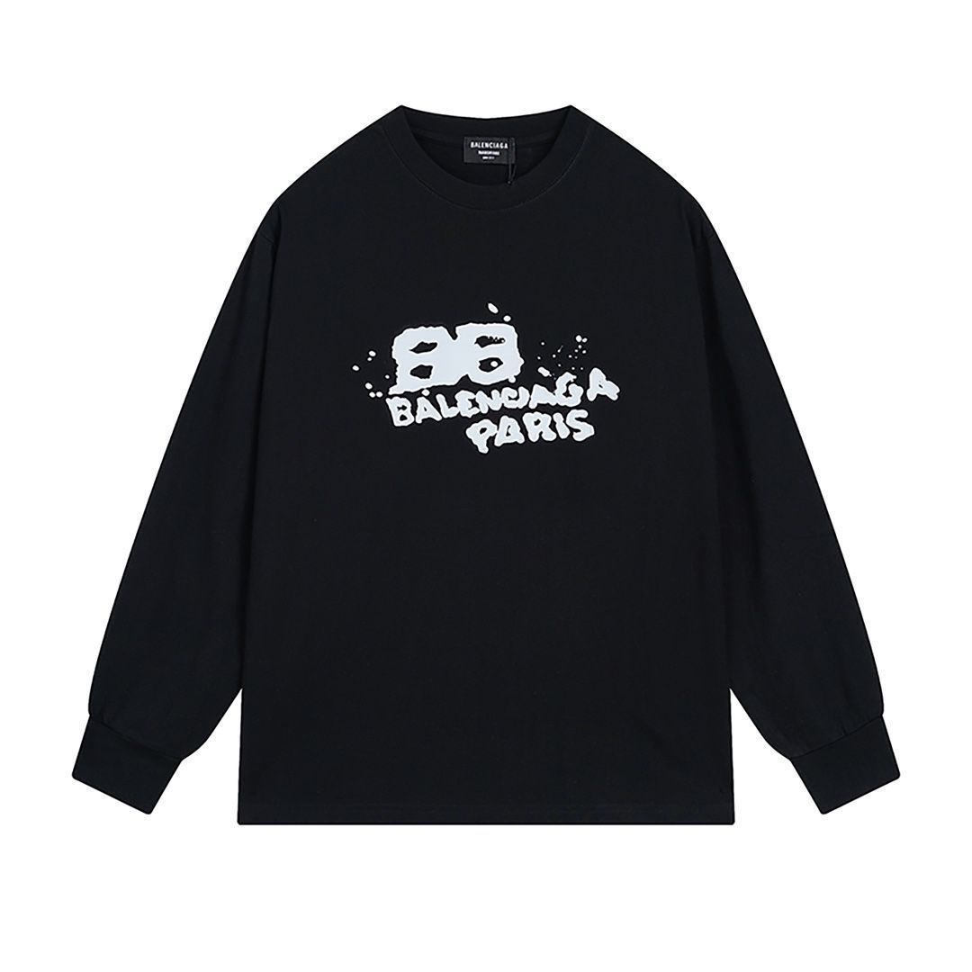 【本日限定特価】Balenciaga グラフィティプリント ロングスリーブTシャツ [本日特価|新品未使用品]