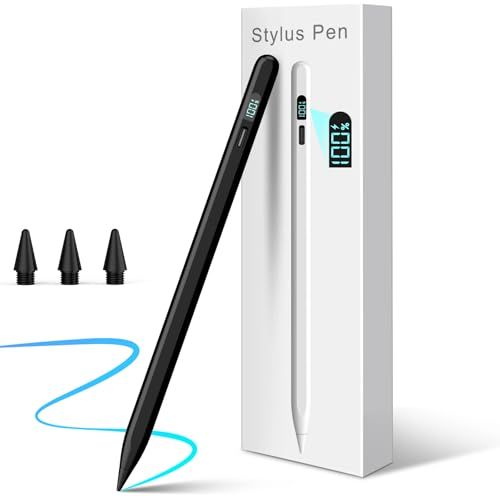 ipad ペンシル Mixoo 【LED電量表示・15分急速充電】タッチペン Apple Pencil互換 アップルペンシル iPad専用スタイラスペン 極細ペン 高感度 バッテリー残量表示/Type-C充電/傾き感知/磁気吸着/パームリジェ b555923c