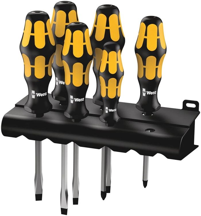 【新品・3営業日で発送】Wera Werkzeuge 018283 6本組チゼルドライバーセット (+ -)
