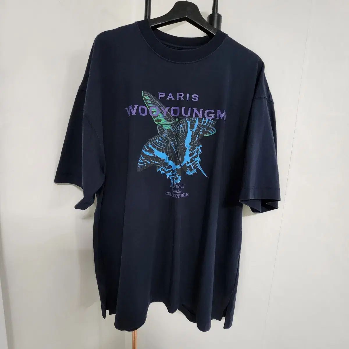 ウーヨンミ(WOOYOUNGMI) ナビ プリンティング 半袖 Tシャツ ブラック ウーヨンミ(WOOYOUNGMI) ナビ プリンティング 半袖 Tシャツ ブラック