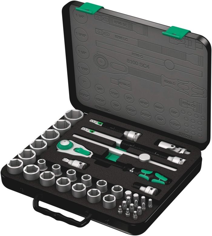 【新品・3営業日で発送】Wera Werkzeuge 003647 1／2”DR ソケットレンチセット(ZYKLOP)
