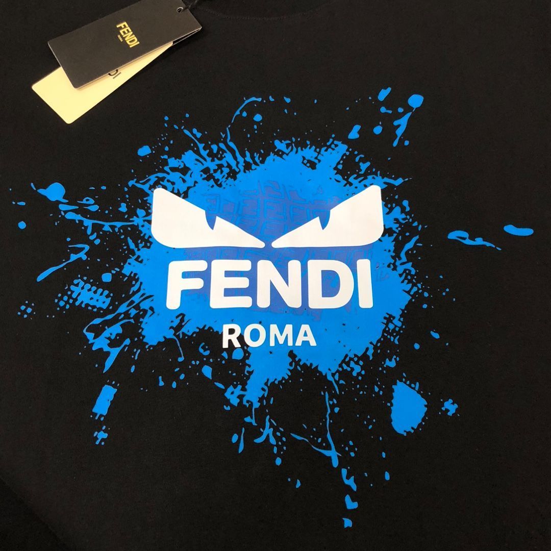 【本日限定特価】FENDI 春夏 ロゴプリントTシャツ[本日特価|新品未使用品]