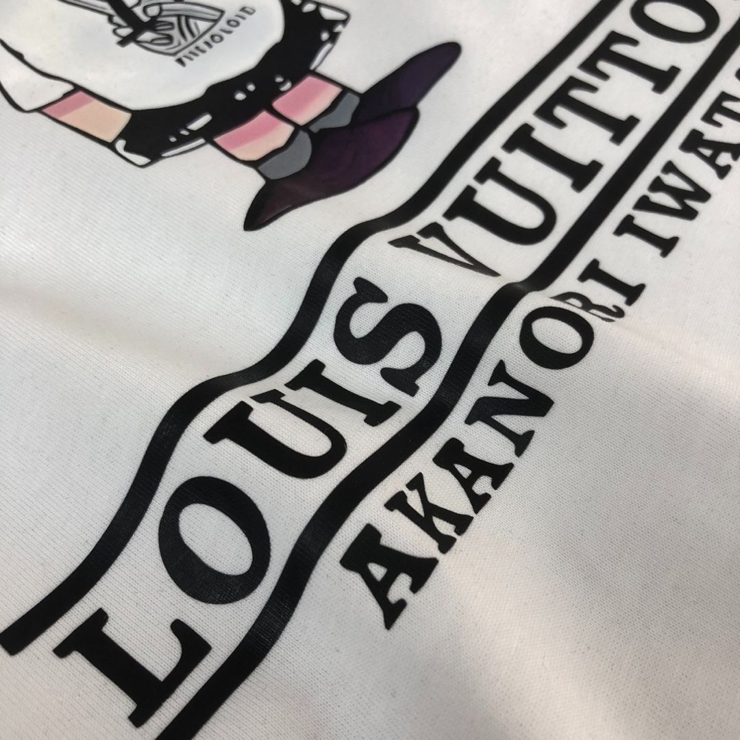 【本日限定特価】Louis Vuitton クルーネックTシャツ - 高品質コットンで快適な着心地 [本日特価|新品未使用品]