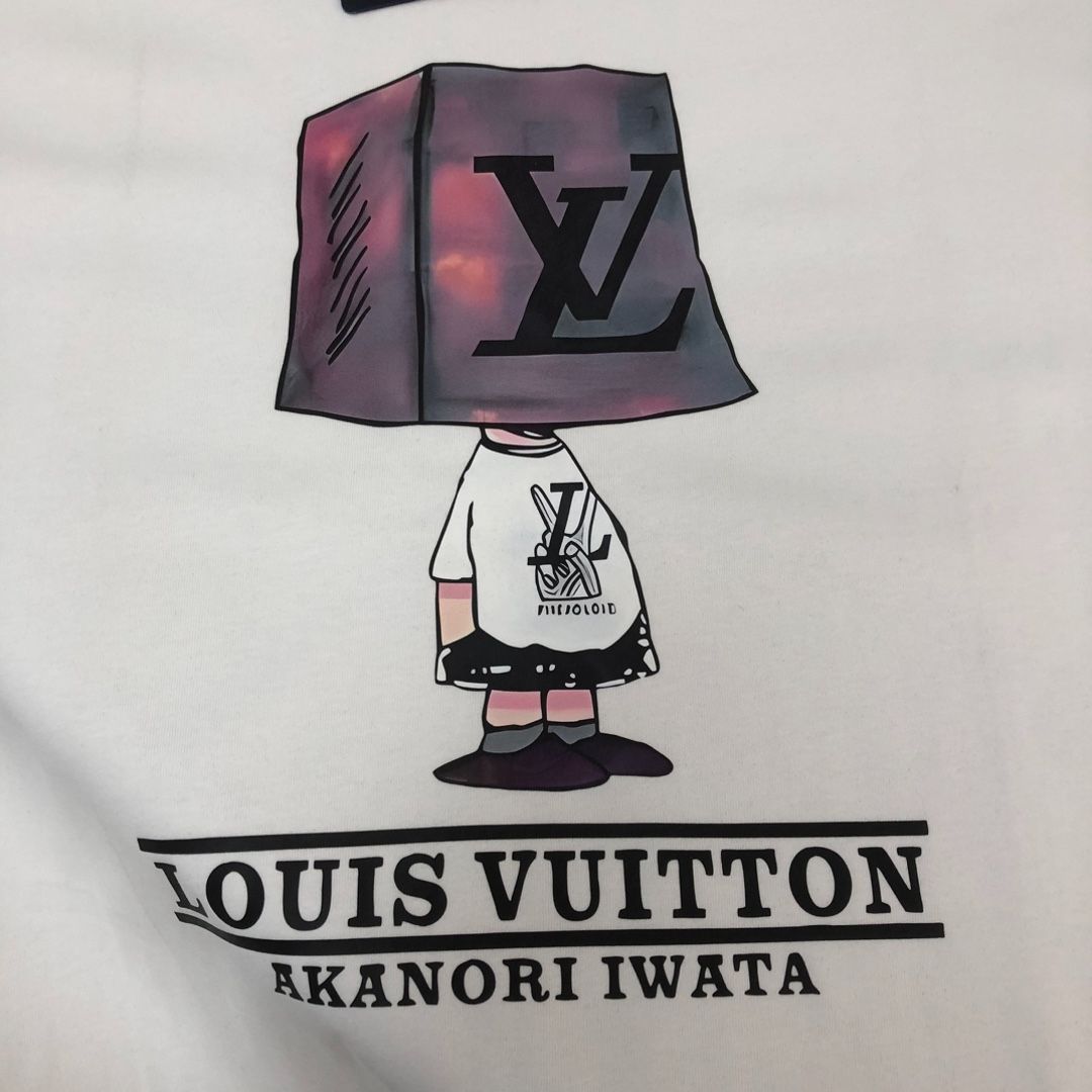 【本日限定特価】Louis Vuitton クルーネックTシャツ - 高品質コットンで快適な着心地 [本日特価|新品未使用品]