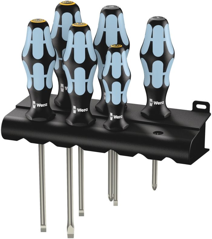 【新品・3営業日で発送】Wera Werkzeuge 032061 6本組 (PZ -)ドライバー(ステンレス)