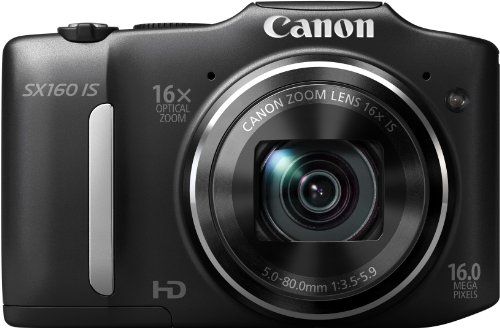 Canon デジタルカメラ PowerShot SX160IS 約1600万画素 光学16倍ズーム 単3形電池 ブラック