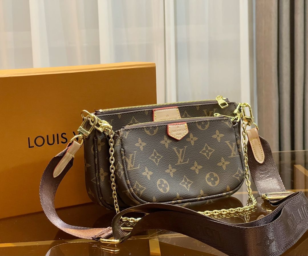 極上美品 LOUIS VUITTON ルイヴィトン ショルダーバッグ ハンドバッグ 財布 3点セット オンザゴー MM