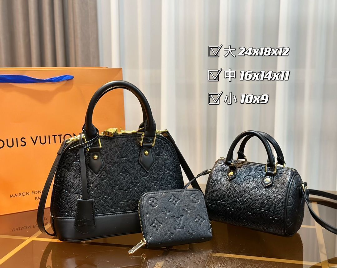 お洒落 LOUIS VUITTON ショルダーバッグ ハンドバッグ BB 財布3点セット お洒落 LOUIS VUITTON ショルダーバッグ ハンドバッグ BB 財布3点セット
