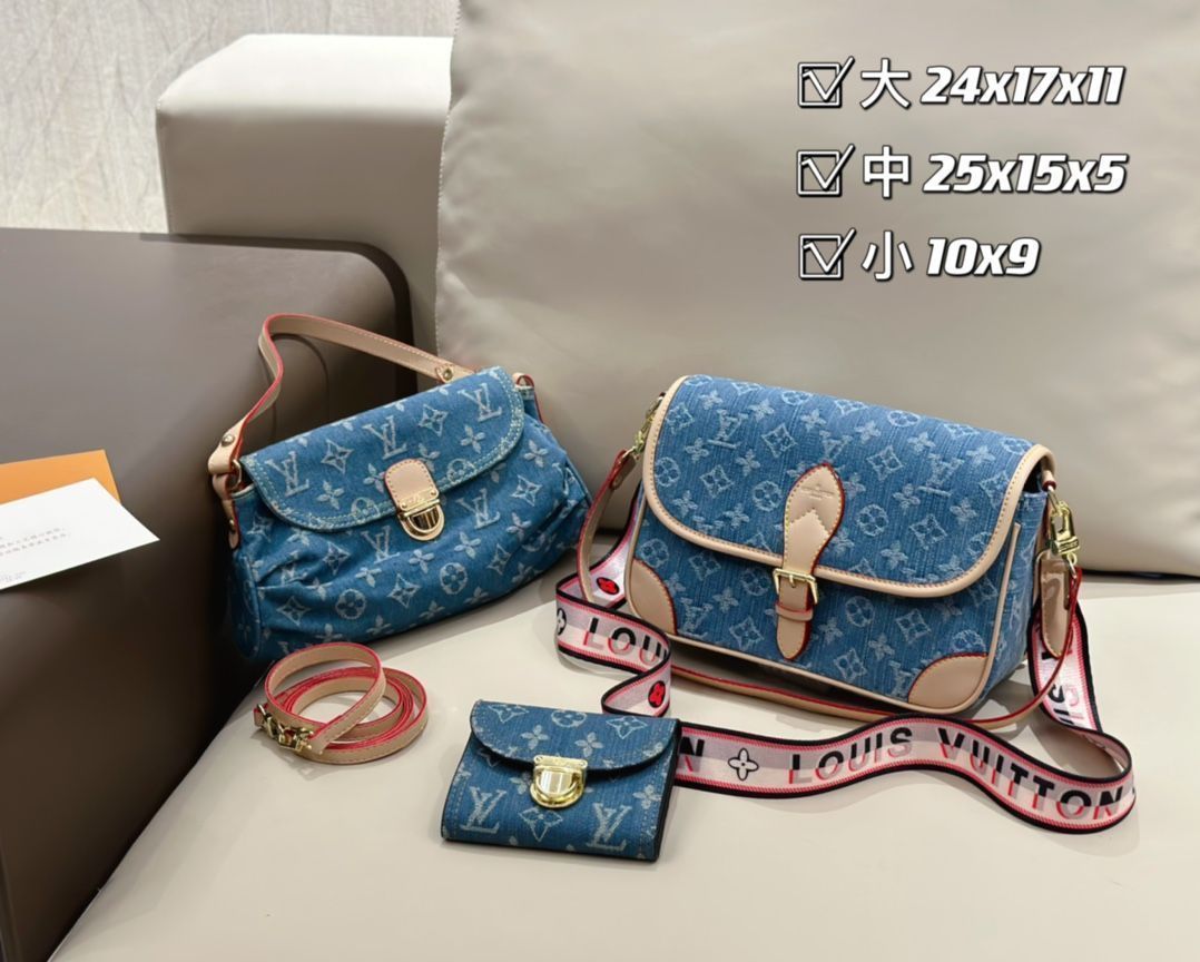 超美品 LOUIS VUITTON ルイヴィトン ショルダーバッグ 財布 3点セットバッグ