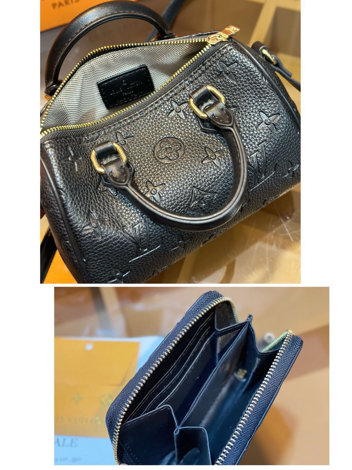 お洒落 LOUIS VUITTON ショルダーバッグ ハンドバッグ BB 財布3点セット お洒落 LOUIS VUITTON ショルダーバッグ ハンドバッグ BB 財布3点セット