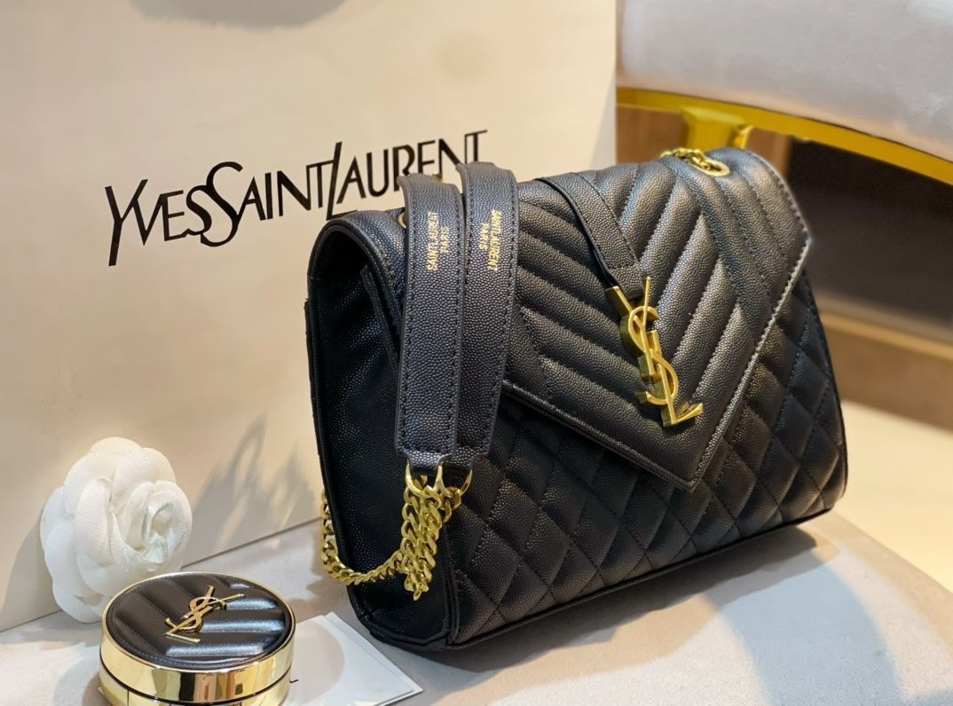 実物の画像 YSL サンローラン ショルダーバッグ ハンドバッグ 財布 3点セット