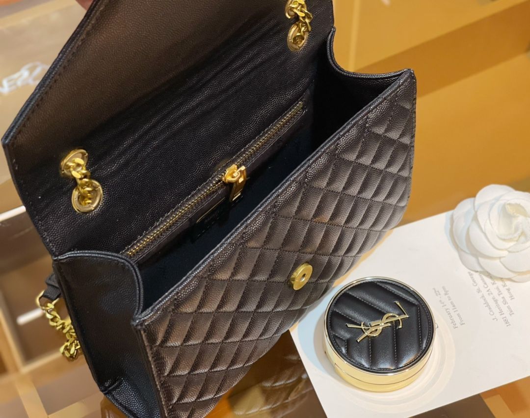 実物の画像 YSL サンローラン ショルダーバッグ ハンドバッグ 財布 3点セット