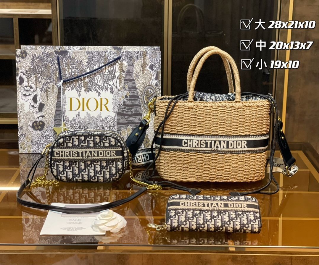 送料無料 Christian Dior クリスチャンディオール ハンドバッグ トートバッグ 財布 3点セット 送料無料 Christian Dior クリスチャンディオール ハンドバッグ トートバッグ 財布 3点セット