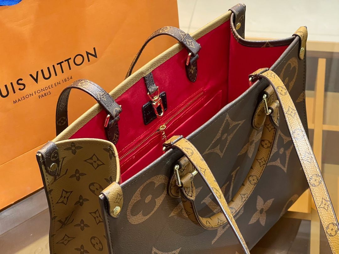 綺麗 LOUIS VUITTON ルイヴィトン ショルダーバッグ ハンドバッグ 財布 3点セット オンザゴー MM