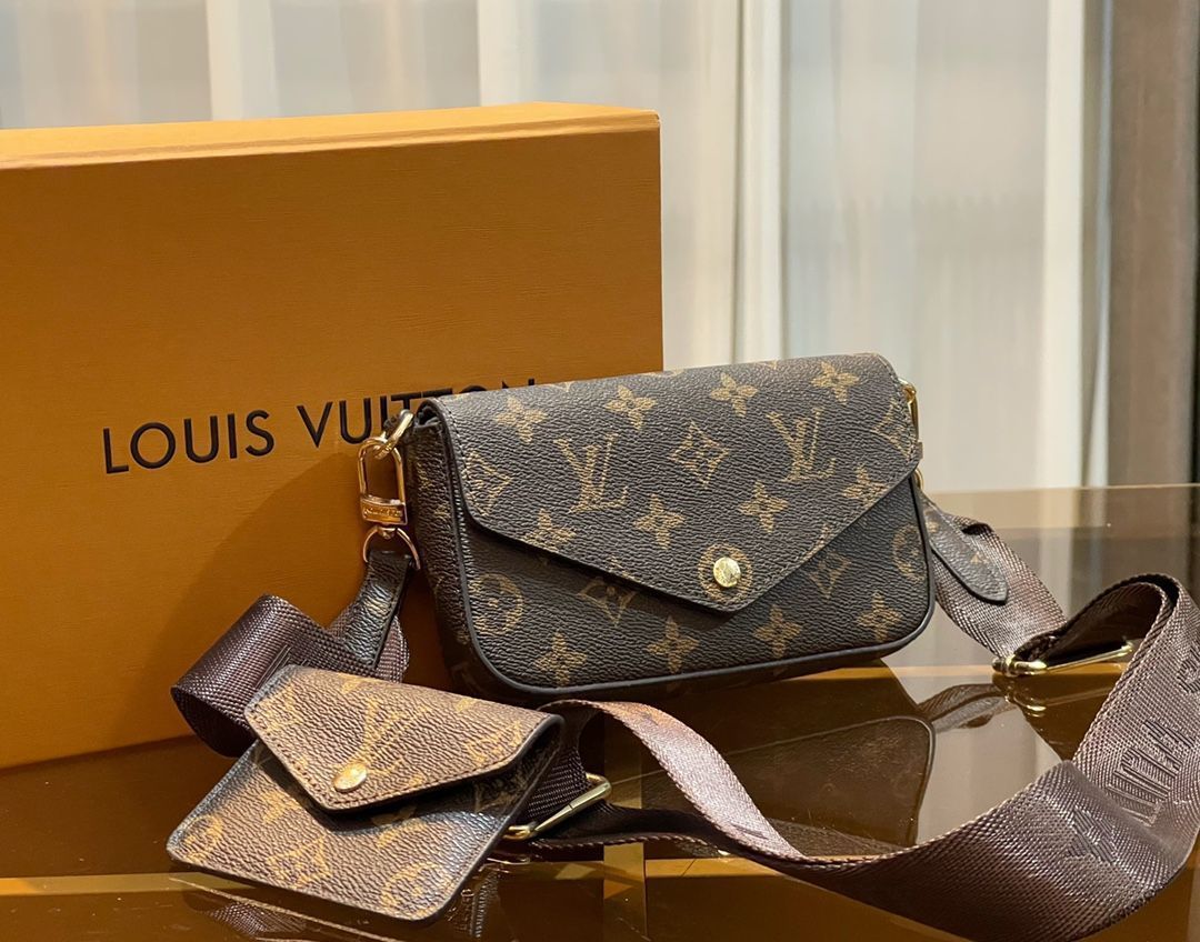 綺麗 LOUIS VUITTON ルイヴィトン ショルダーバッグ ハンドバッグ 財布 3点セット オンザゴー MM