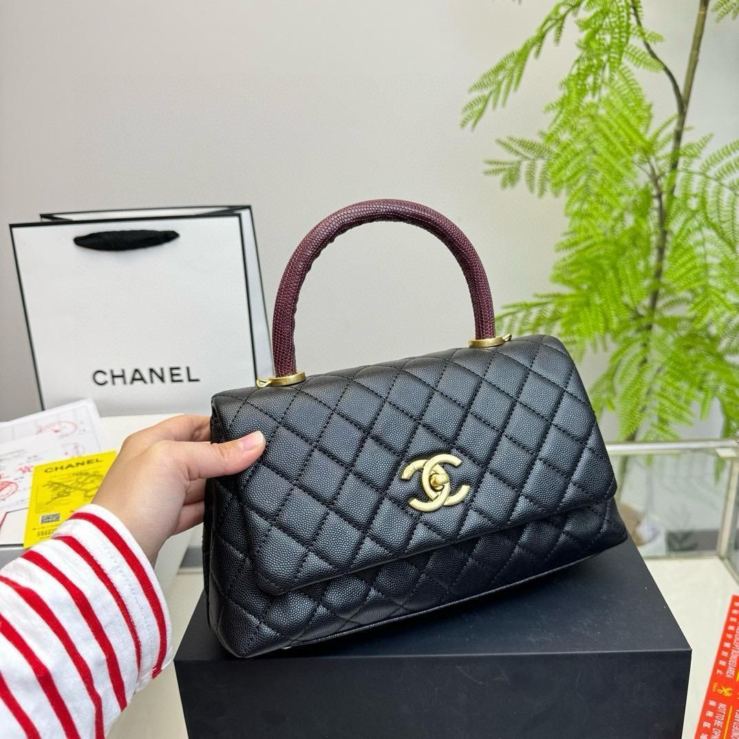 美品 chanel シャネル キャビア ハンドバッグ ショルダーバッグ