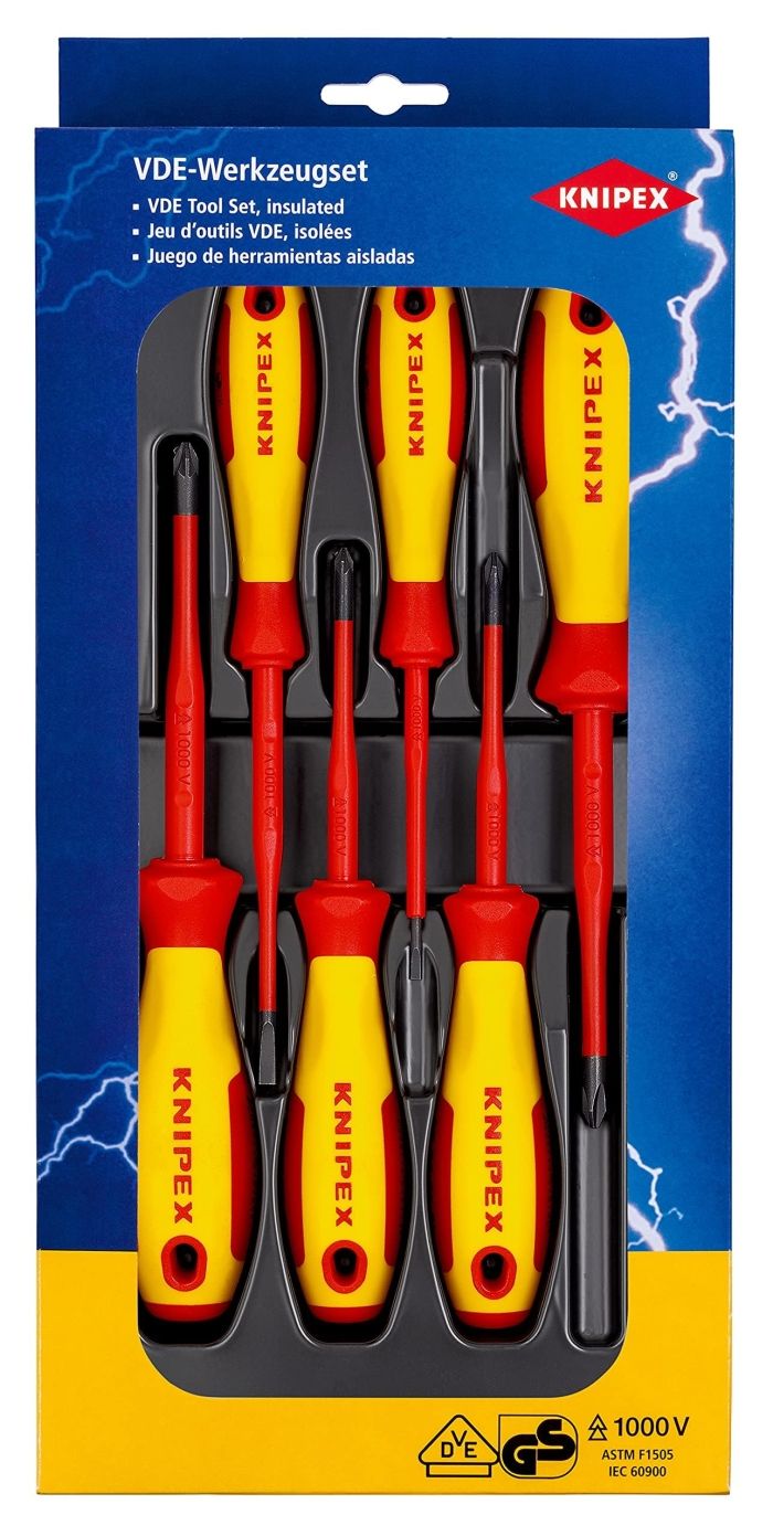 【新品・3営業日で発送】クニペックス KNIPEX 002012V04 絶縁ドライバーセット