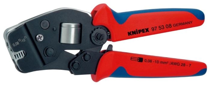 【新品・3営業日で発送】クニペックス KNIPEX 9753-08 ワイヤーエンドスリーブ圧着ペンチ