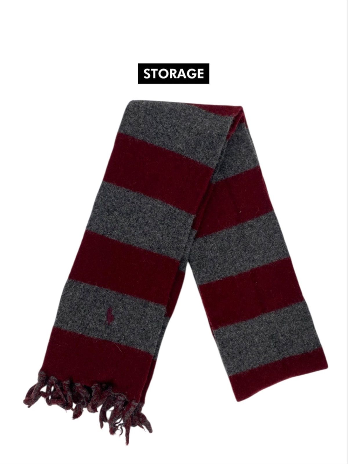 【古着】Polo Ralph Lauren wool cashmere scarf ポロ ラルフローレン ウール カシミア マフラー