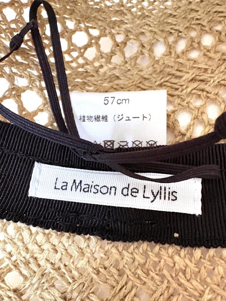 La Maison de Lyllis メゾンドリリス ストローハット 麦わら帽子 F