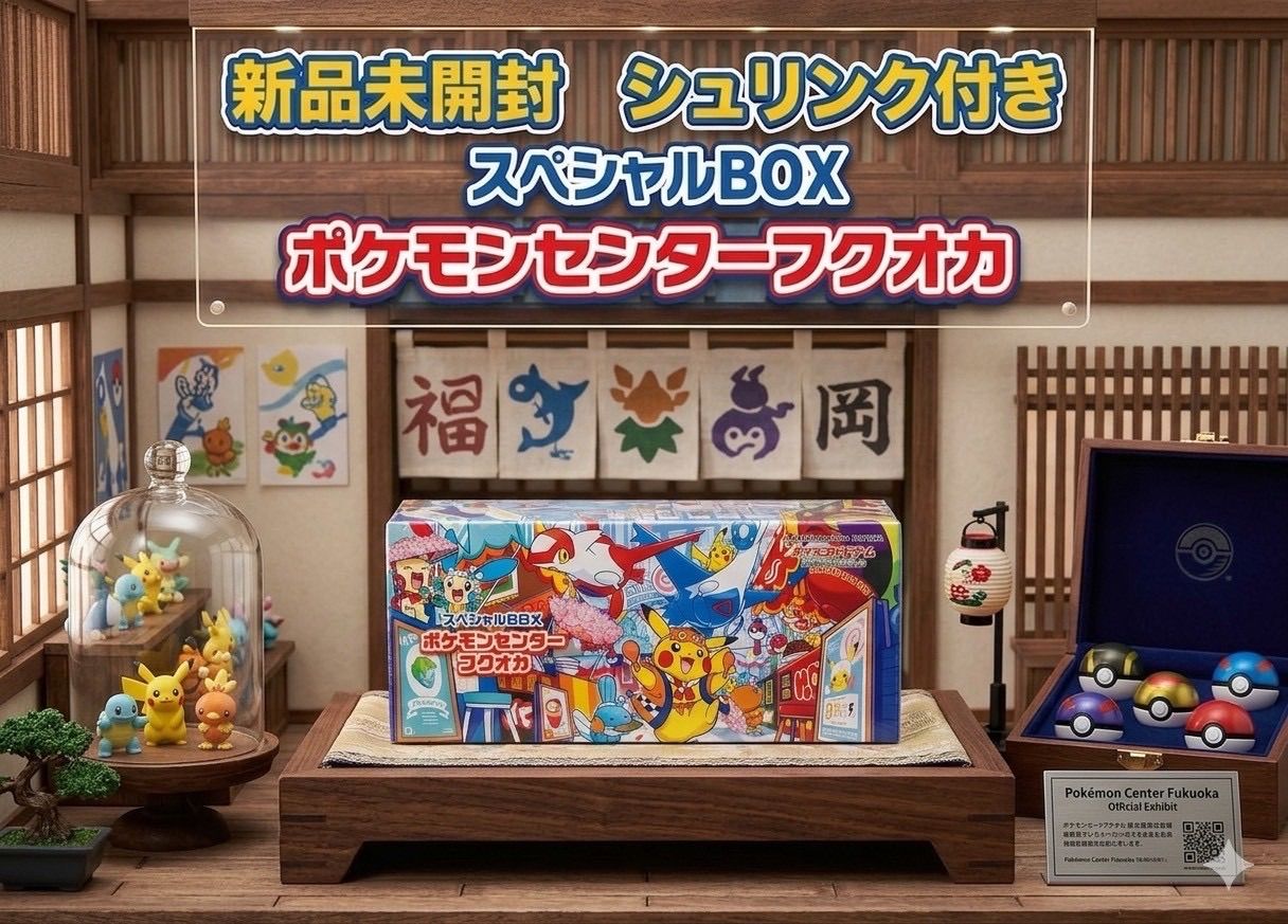 ✓【新品未開封シュリンク付き】ポケモンセンターフクオカ スペシャル