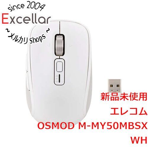 [bn:14] ELECOM　OSMOD 8 USB無線/Bluetoothマウス チルト付8ボタンMサイズ　M-MY50MBSXWH　ホワイト